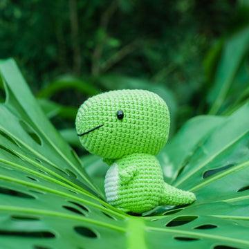 Tetrix the T-rex Amigurumi Pattern & Kit